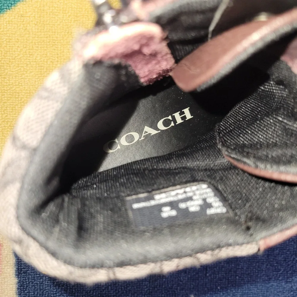 Coach Mens City Sole Boots Brown Signature Jacquard Lug Sole Zipper Size 12‎ D
